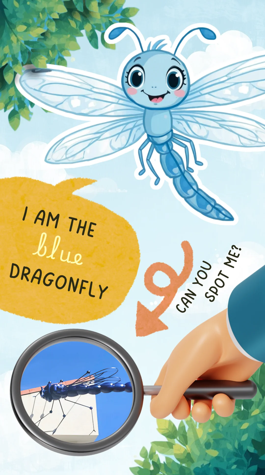 Clue 2: Blue Dragonfly