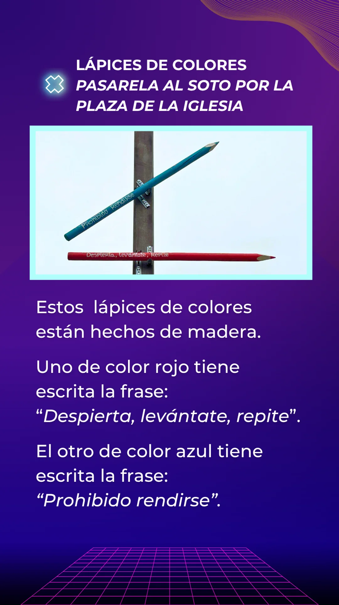 Mira los Lápices en la farola